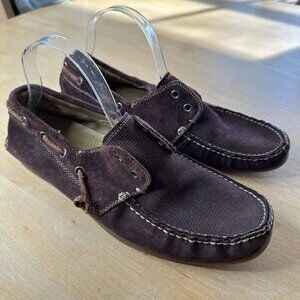 John Varvatos Men’s Browm Suede Driving Moccasin Loafers Shoes Size 9.5 M